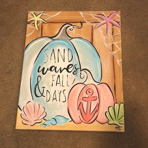 sand waves and fall days painting. Painted by a local NC artist.